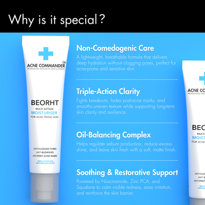 Beorht Moisturiser For Acne Prone Skin