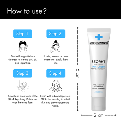 Beorht Moisturiser For Acne Prone Skin