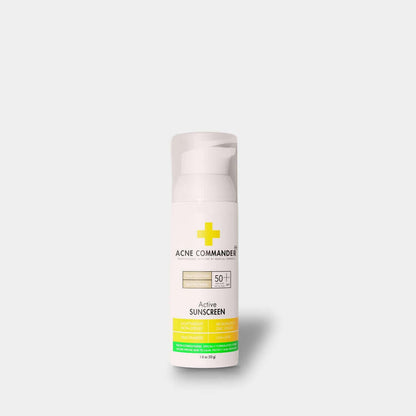 Acne commander sunscreen, anti acne sunscreen, best facial sunscreen for acne prone skin, best sunscreen for comedonal acne, best sunscreen for face acne, best sunscreen for oily acne prone skin australia