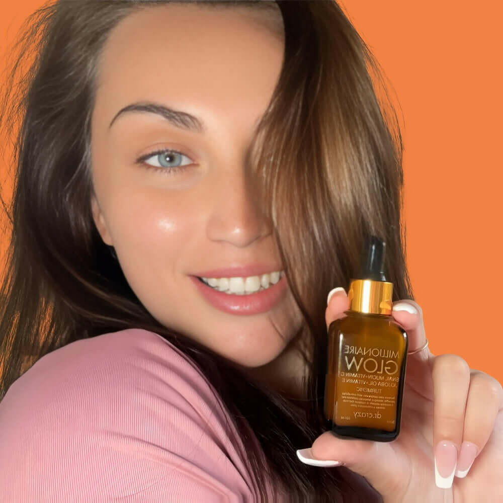 vitamin c serum for face, dark spot correcting glow serum, dark spot serum, Millionaire Glow on Skincare Shelf – Luxury Vitamin C Serum for Brightening, Spot Correction, and Illuminated Complexion