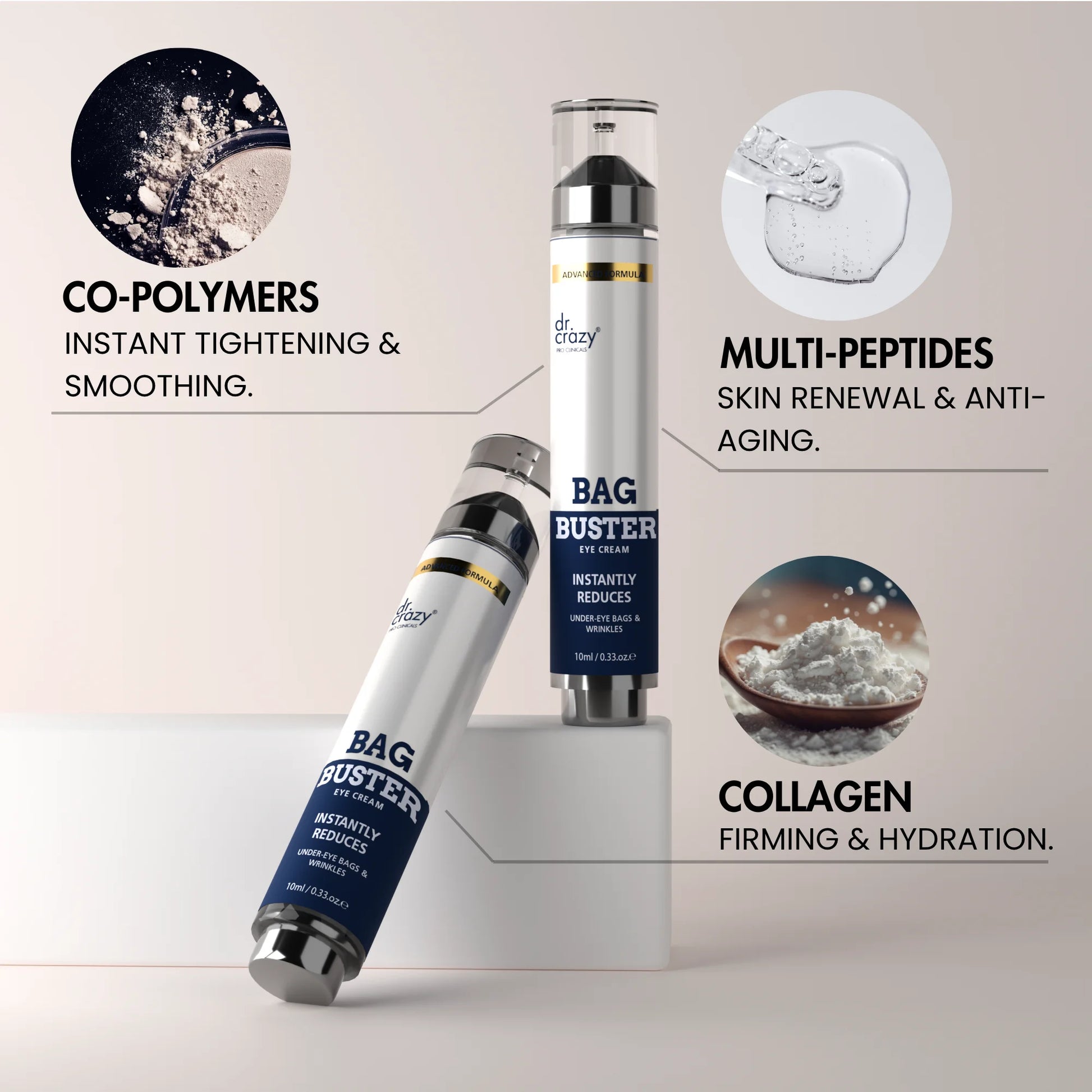 Premium Ingredients of Bag Buster by Dr Crazy Beauty